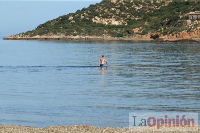 Primer día de paseos al aire libre en Mazarrón