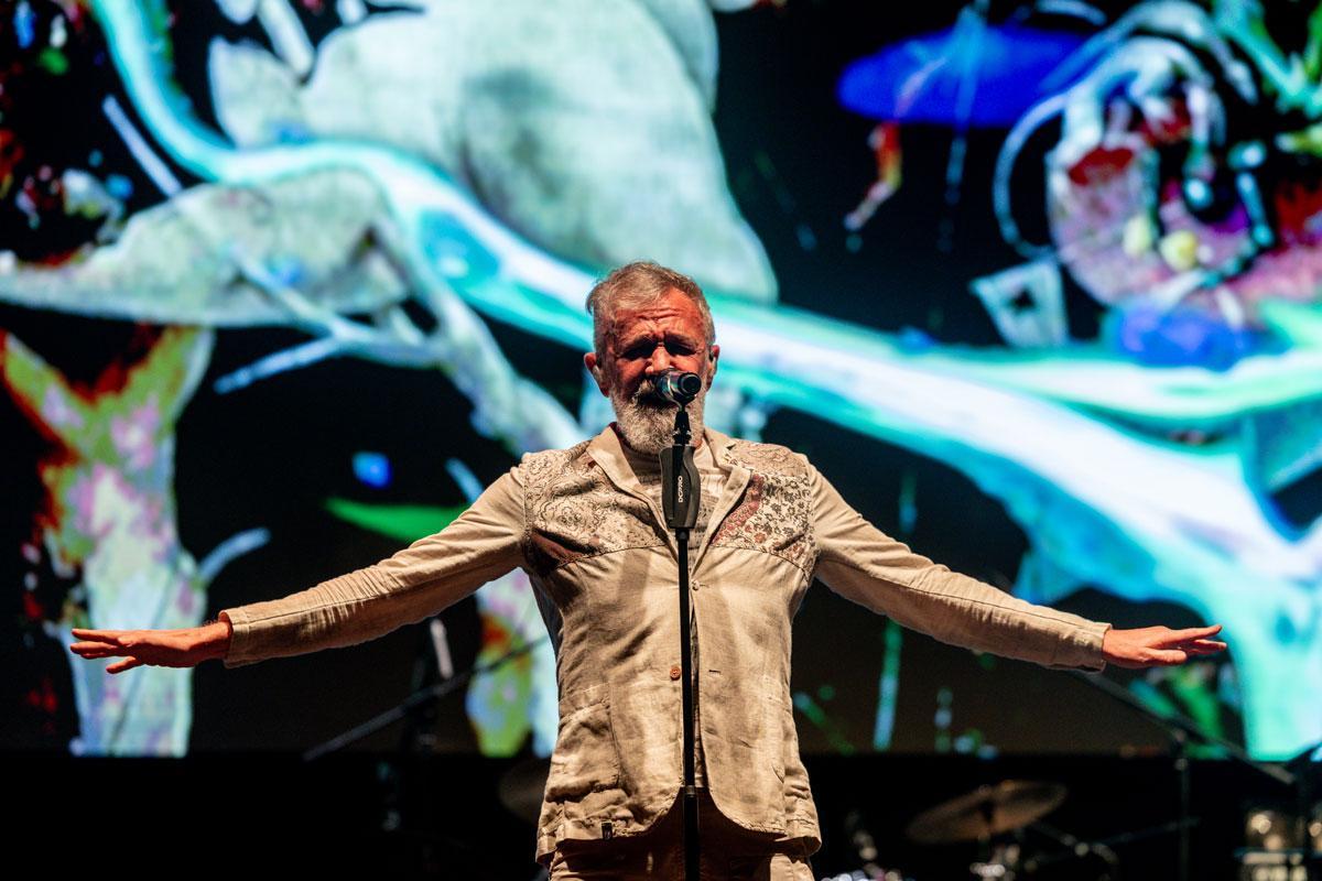 Rafa Sánchez, de La Unión, en concierto.