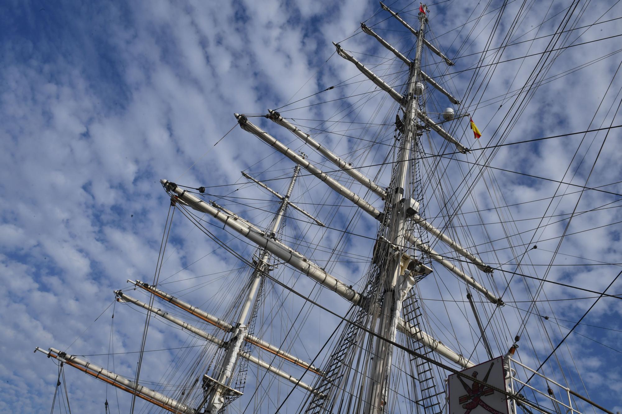 El 'Shabab Omán II', participante en la regata de Grandes Veleros, recala esta semana en el Puerto de A Coruña