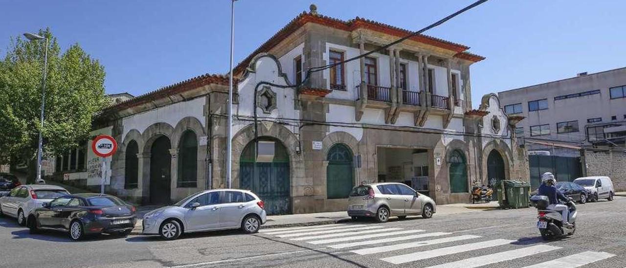 Exterior de las instalaciones de Albo, en Vigo. // R. G.