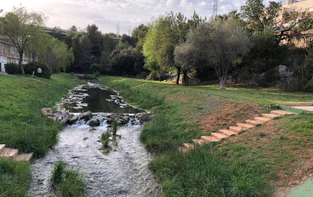 El Riu Sants a su paso por l’Alcúdia de Crespins.  | LEVANTE-EMV