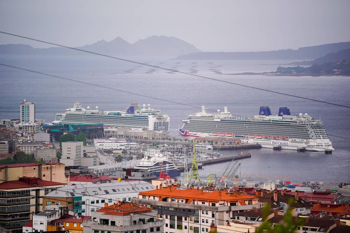 Cruceros en Vigo esta semana durante la triple escala.