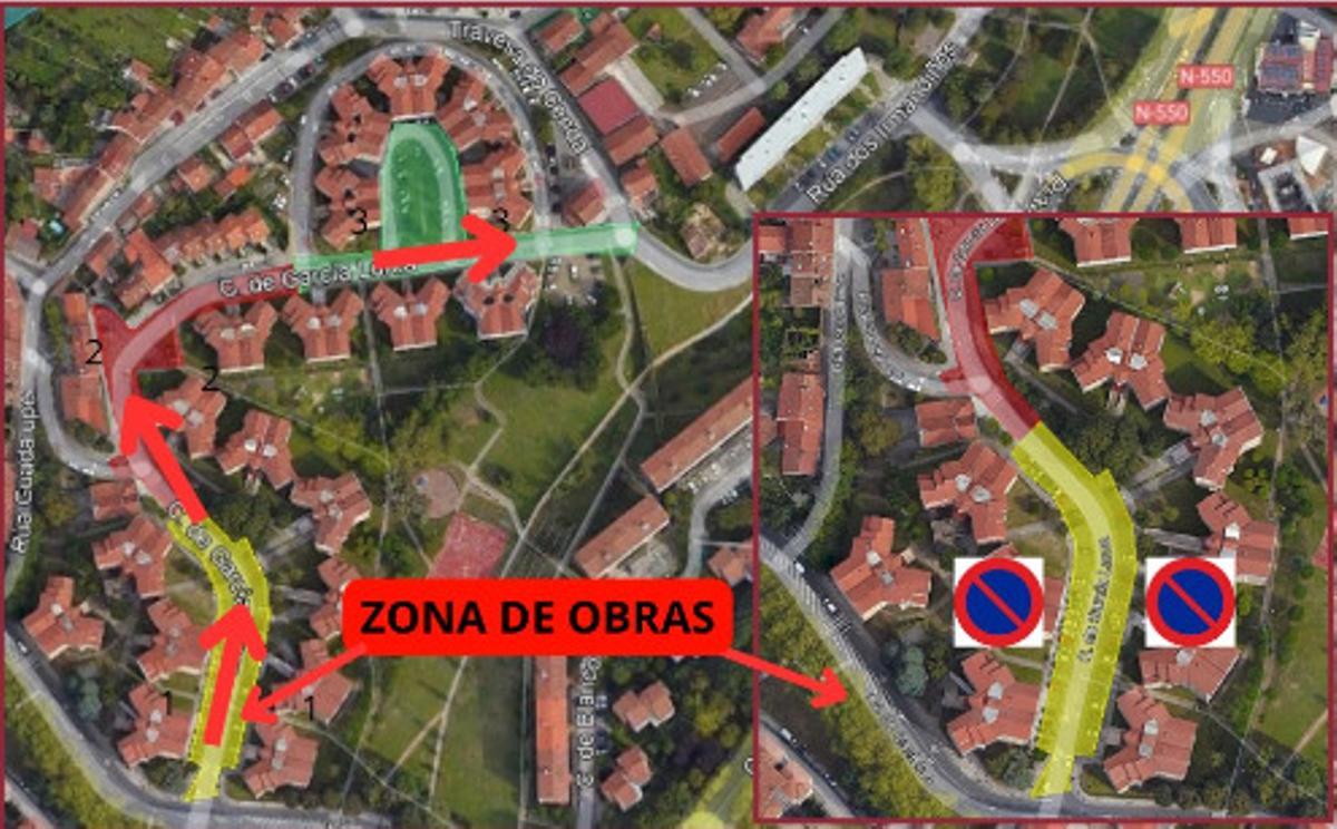 La rúa de García Lorca se verá afectada a partir de este jueves