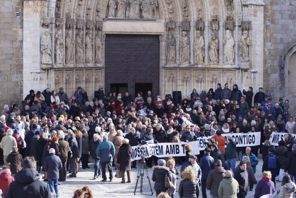 Protesta a Castelló en contra de la decisió del Bisbat de rellevar el mossèn