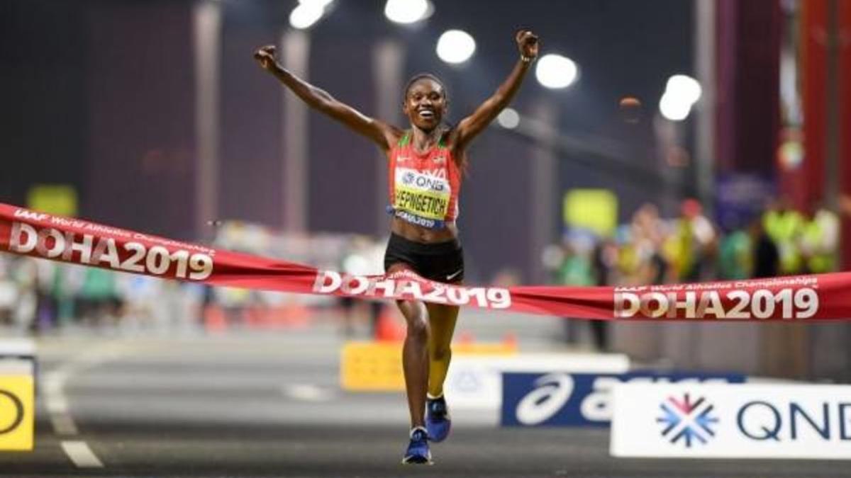 La keniana Ruth Chepngetich, oro en Doha