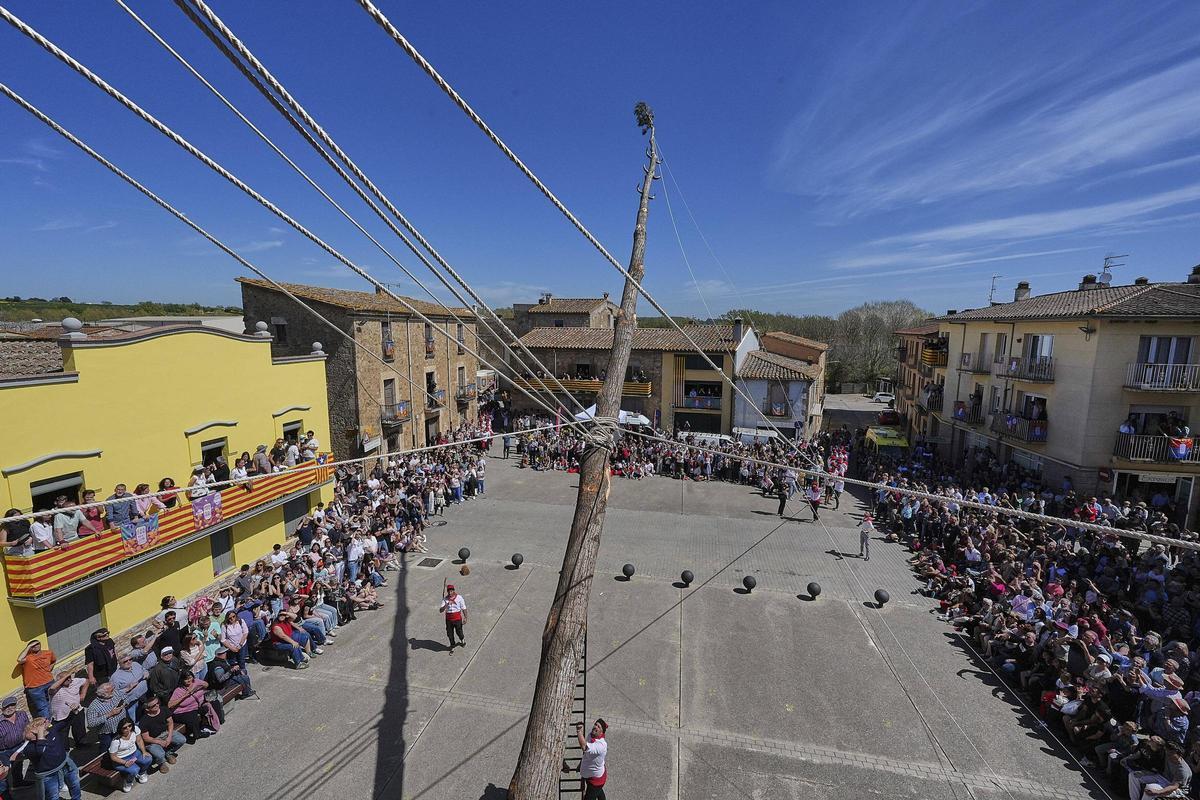 Les imatges de la plantada de l'arbre de Maig i del ball del Cornut de Cornellà del Terri Les imatges de la plantada de l'arbre de Maig i del ball del Cornut de Cornellà del Terri
