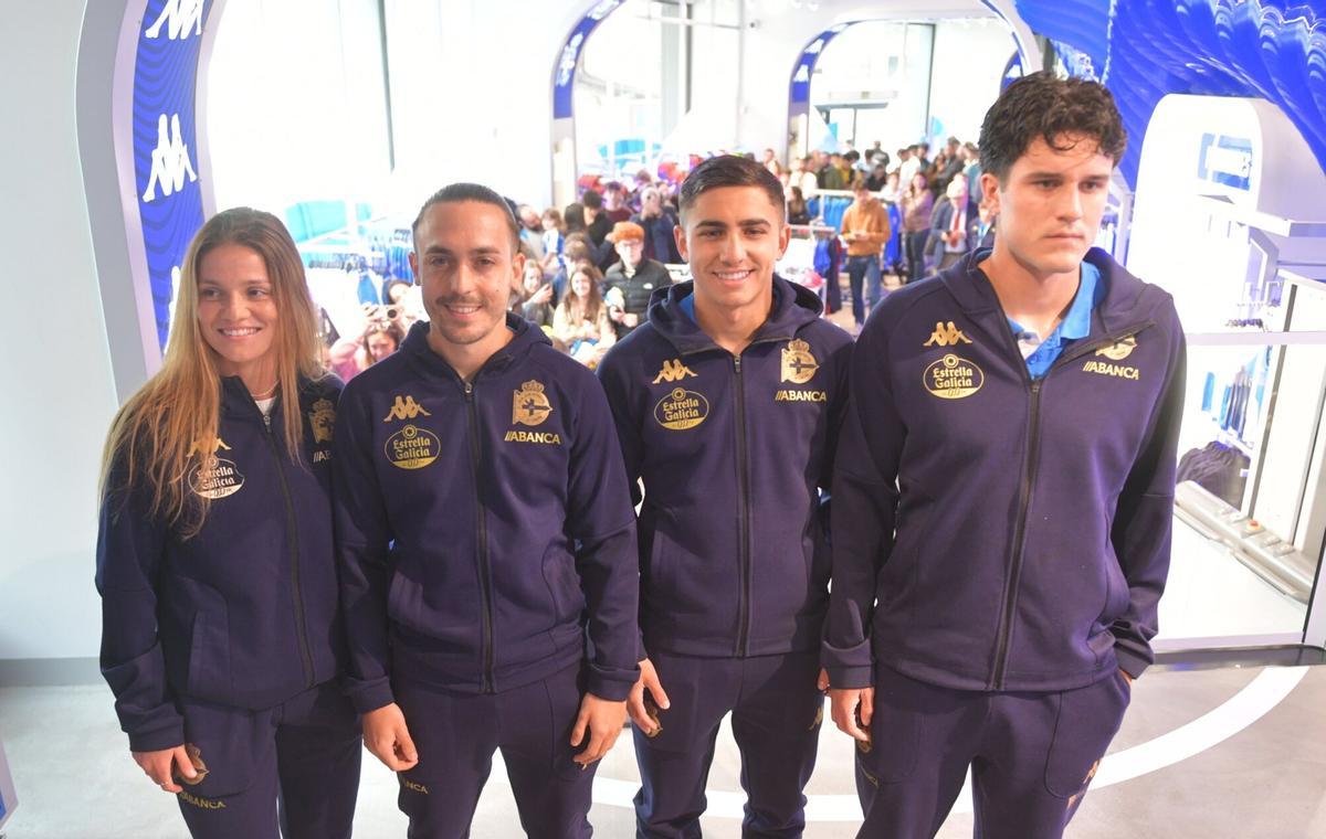 Yeremay Hernández, Luismi Cruz, Millene Cabral y
Noé González han estado presentes en la inauguración y han firmado autógrafos a los deportivistas Yeremay Hernández, Luismi Cruz, Millene Cabral y
Noé González han estado presentes en la inauguración y han firmado autógrafos a los deportivistas