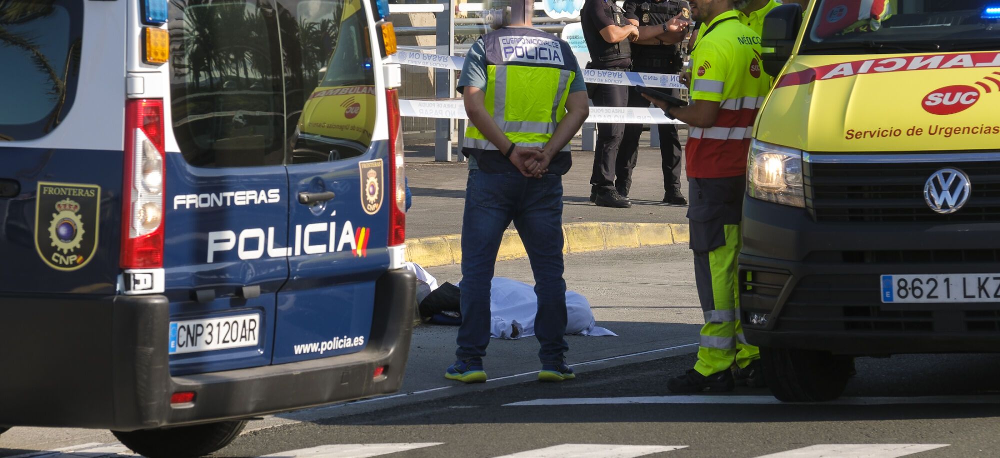 Muerto por disparo de la Policía Nacional en el aeropuerto de Gran Canaria