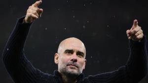 ¡Una dúpla letal! Así festejaron Haaland y Guardiola victoria en el Derbi de Manchester