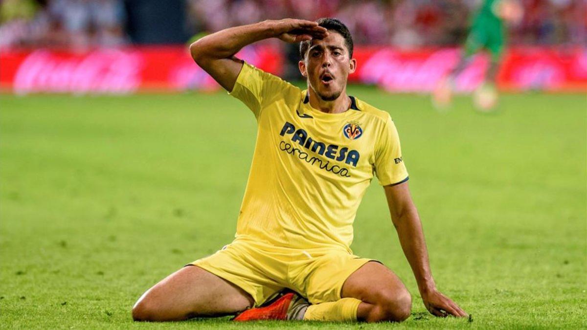 Pablo Fornals celebrando un gol con el Villarreal CF