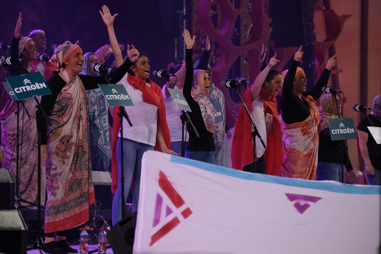 Despistadas durante su actuación en el Concurso de Murgas de Las Palmas de Gran Canaria.