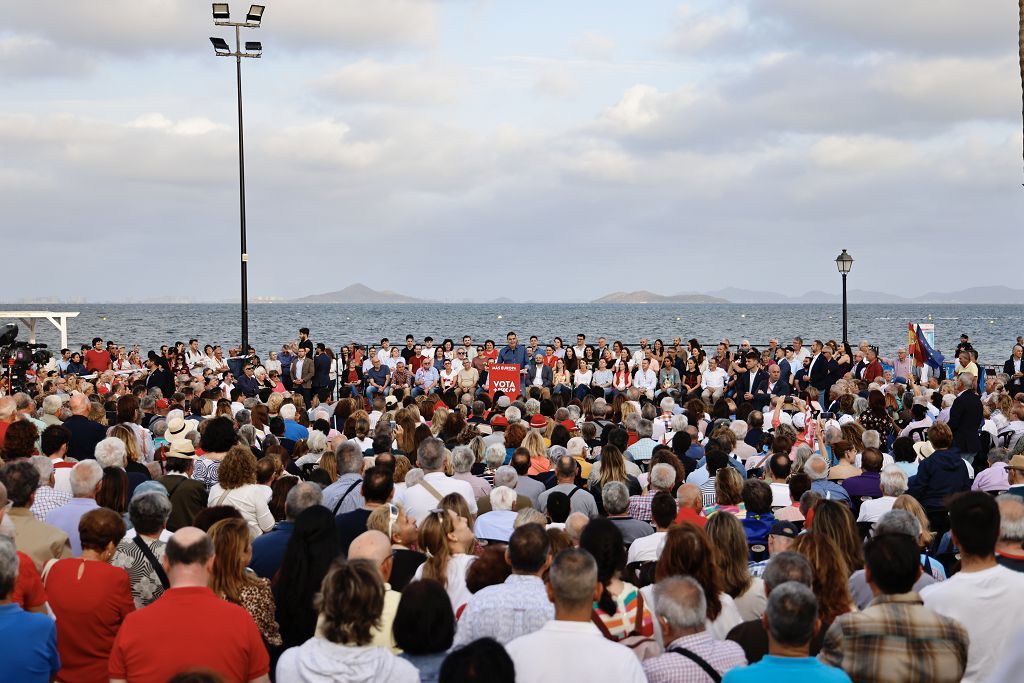 Visita de Pedro Sánchez en Los Alcázares