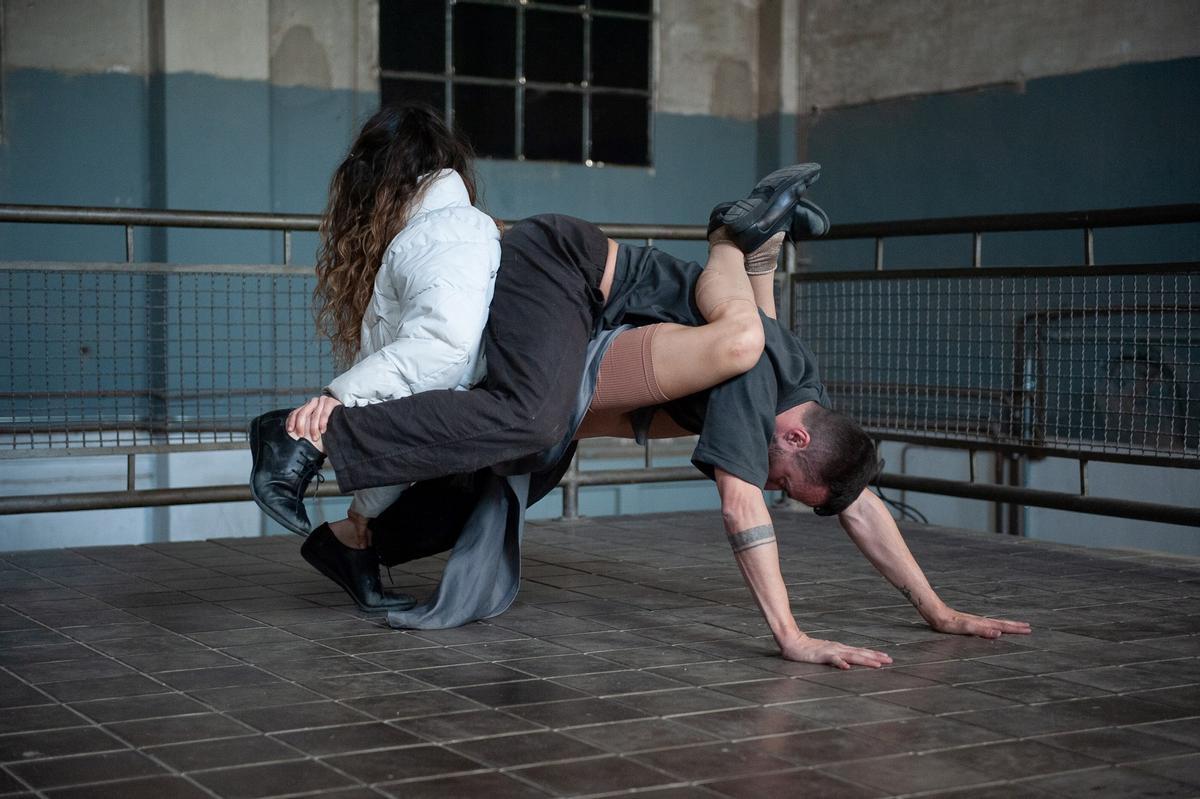 Un instante de la pieza &quot;Habitación 444: Aquí&quot;.