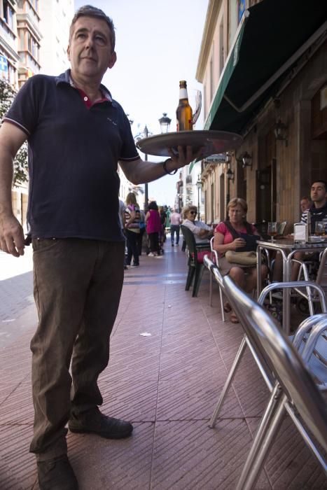 Ambiente previo al día de las piraguas en Ribadesella