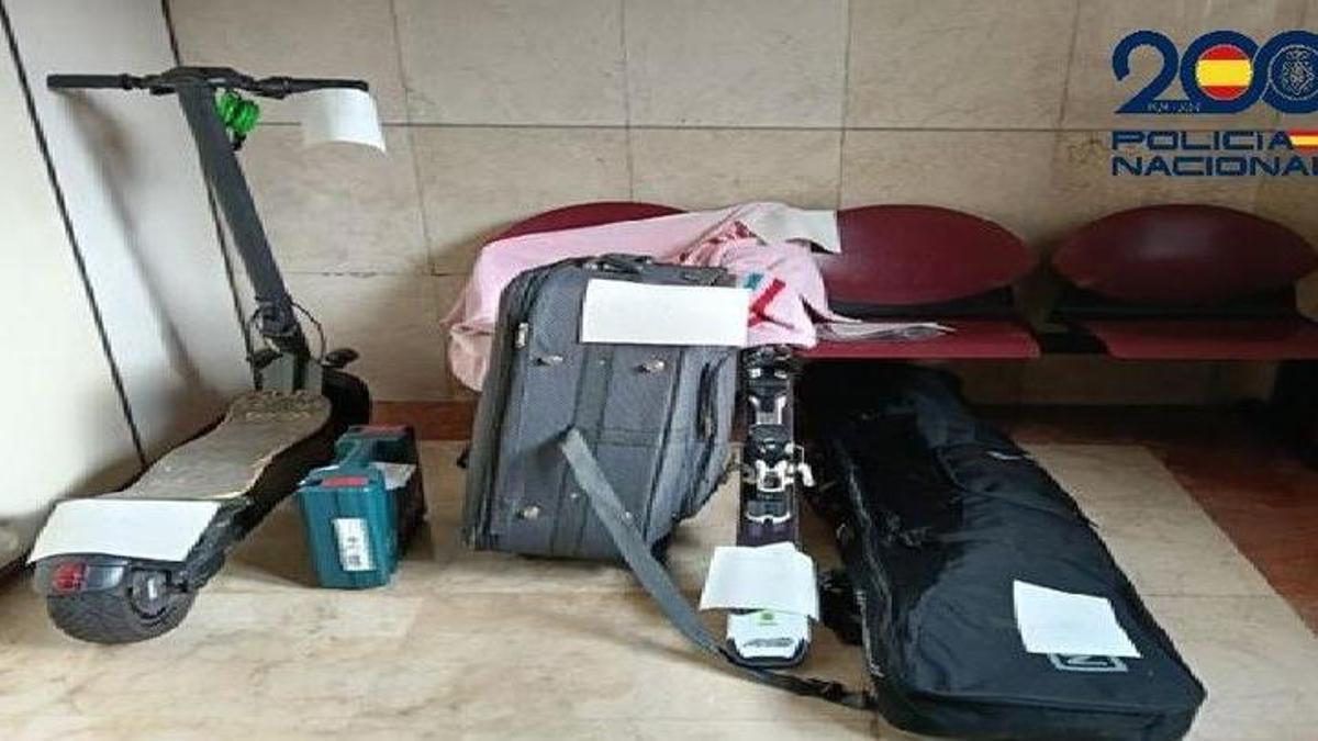 Efectos sustraidos por los ladrones