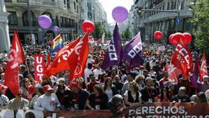 Madrid celebra una jornada atípica sense Díaz ni els líders sindicals
