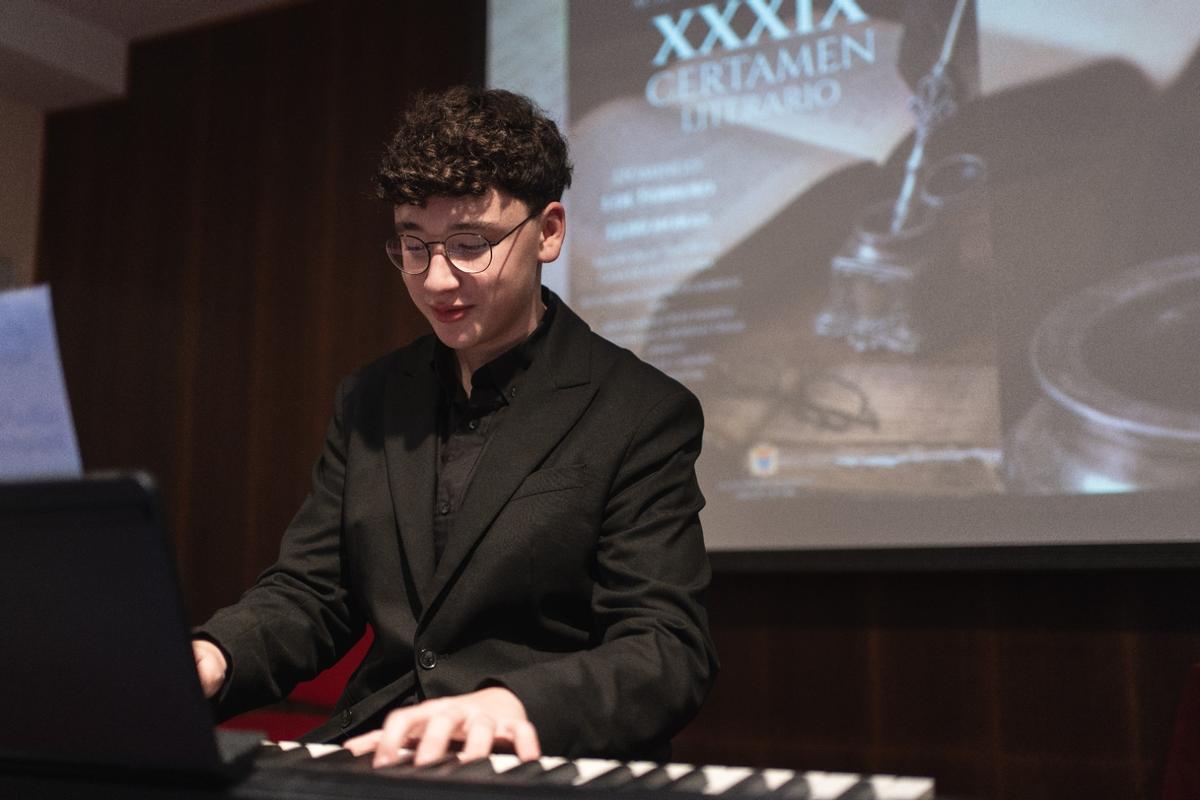 Antonio Jesús Moreno Ojeda, en un recital de piano en Moriles.