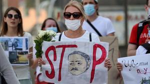 zentauroepp54503688 a demonstrator holds a sign with the image of belarusian pre200815192318