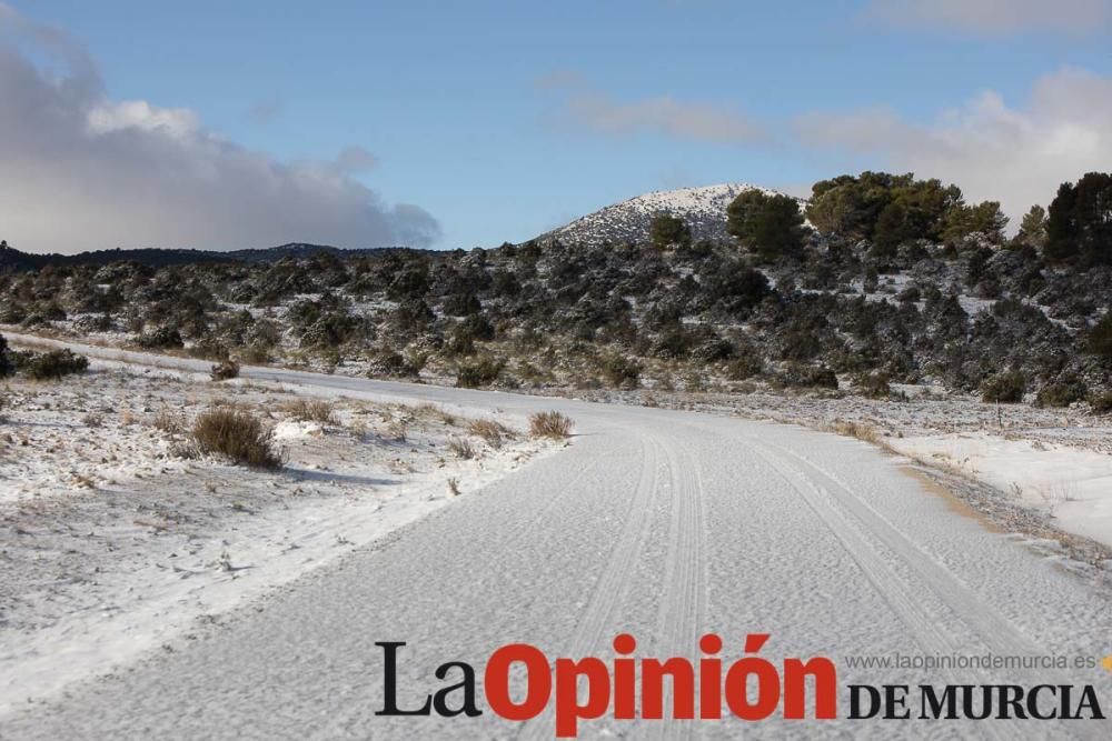 La nieve llega a las pedanías de la comarca del No