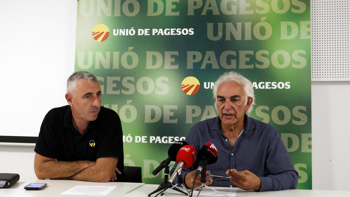 Jaume Gardeñes i Narcís Poch, en roda de premsa.