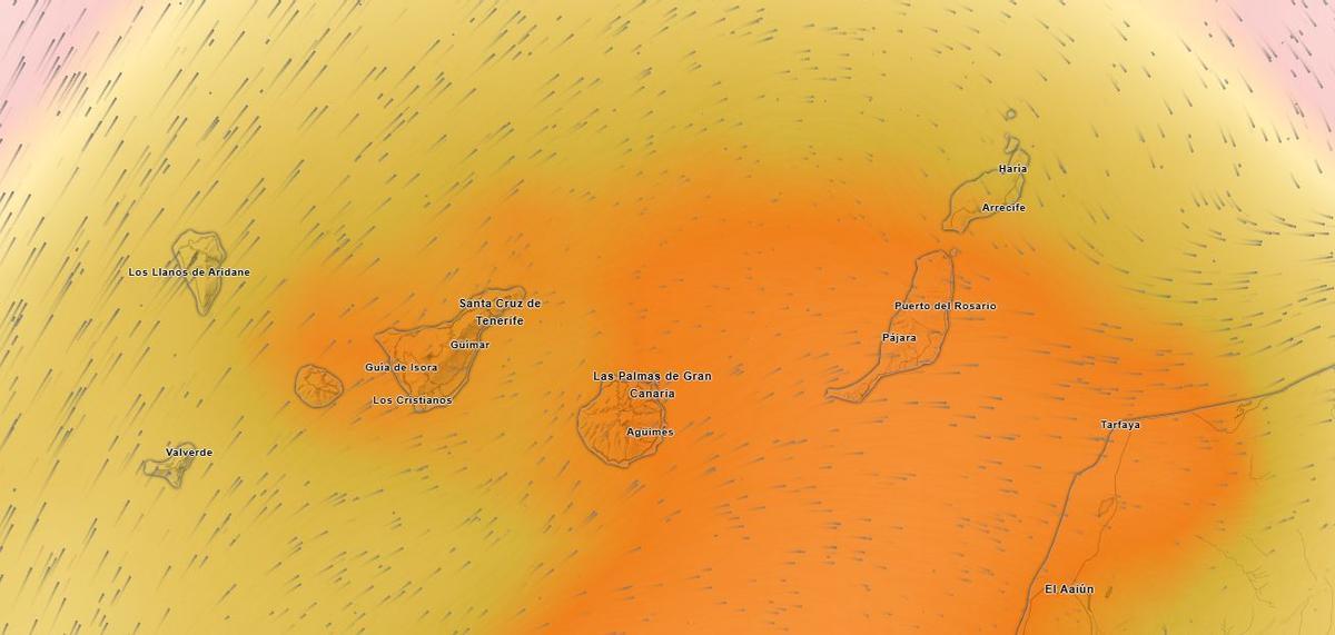 La llegada de una masas de aire cálido de origen africano elevará las temperaturas