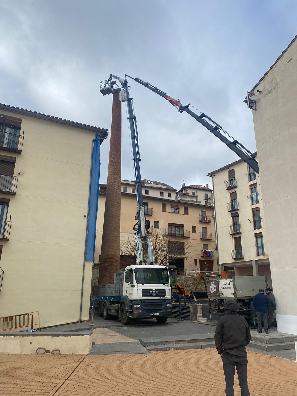 Los trabajos obligan a cortar dos días un par de vías urbanas de Morella.