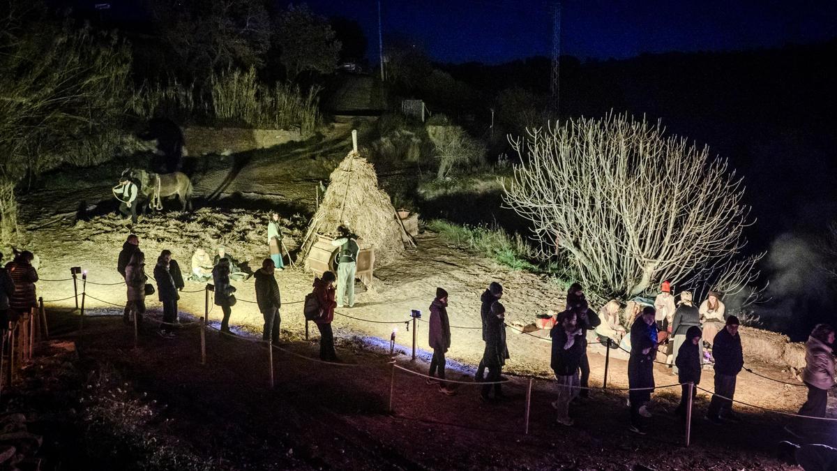 Una de les escenes de la Nit Viva de Fonollosa, l'any passat