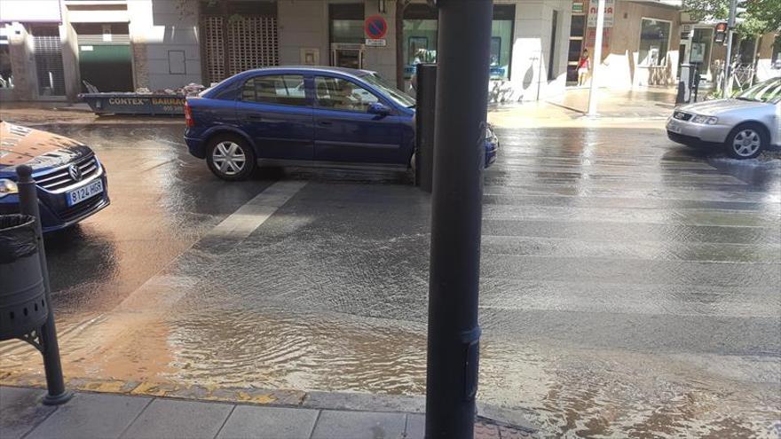 Anegada la avenida de Europa