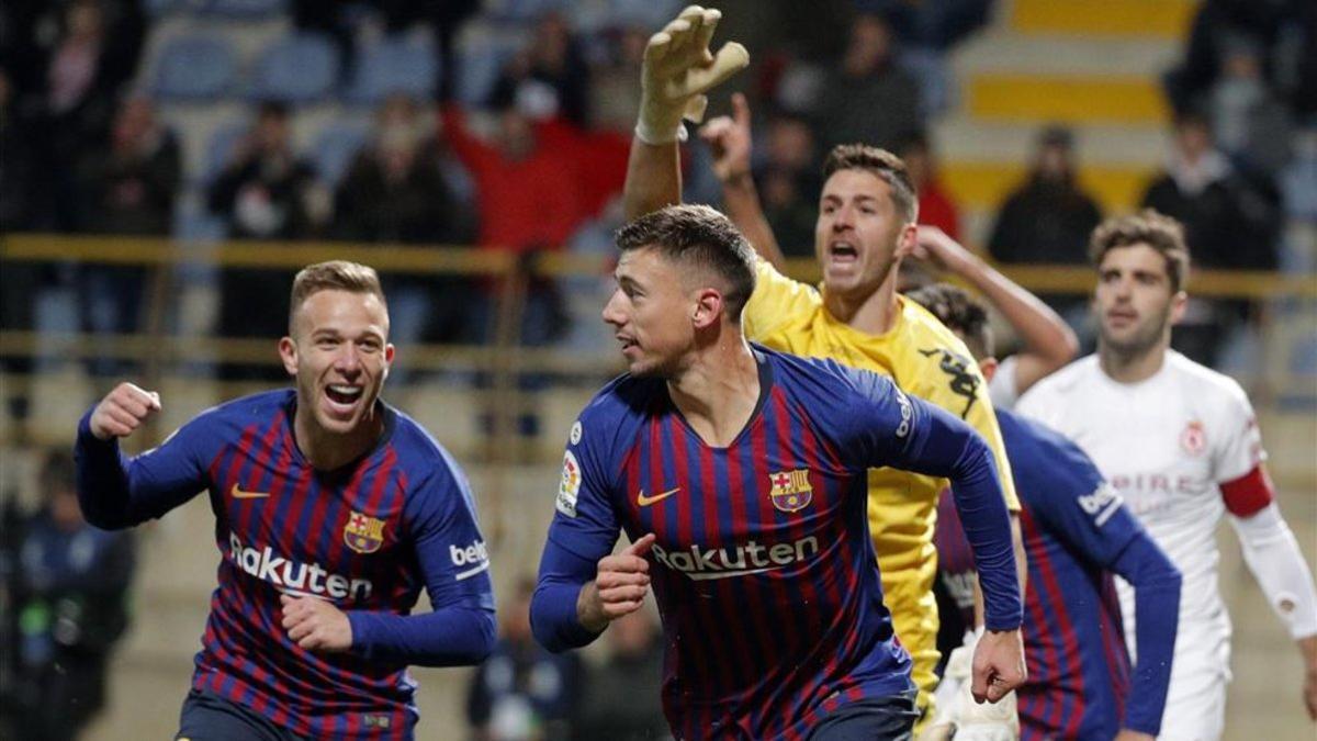 Clement Lenglet dio el triunfo al Barça ante la Cultural Leonesa