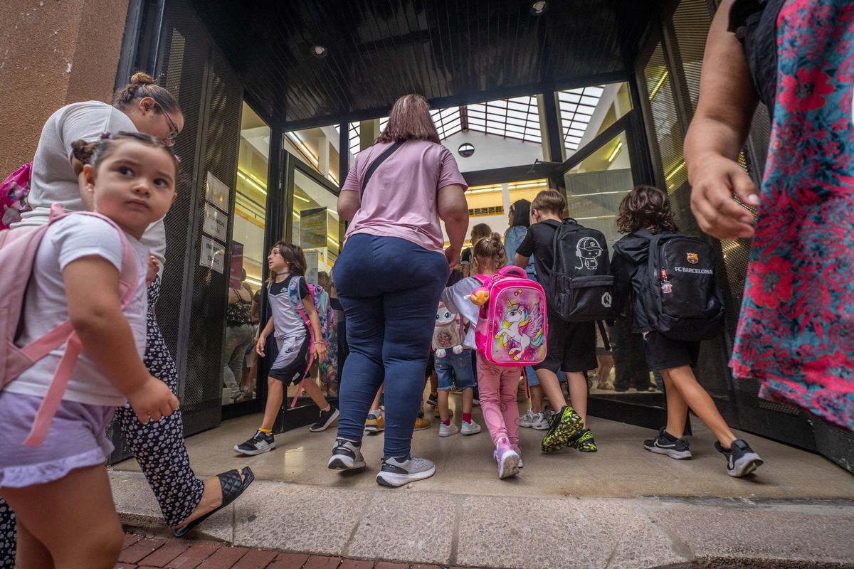 Vuelta al cole en el Institut Escola Canyelles de Barcelona
