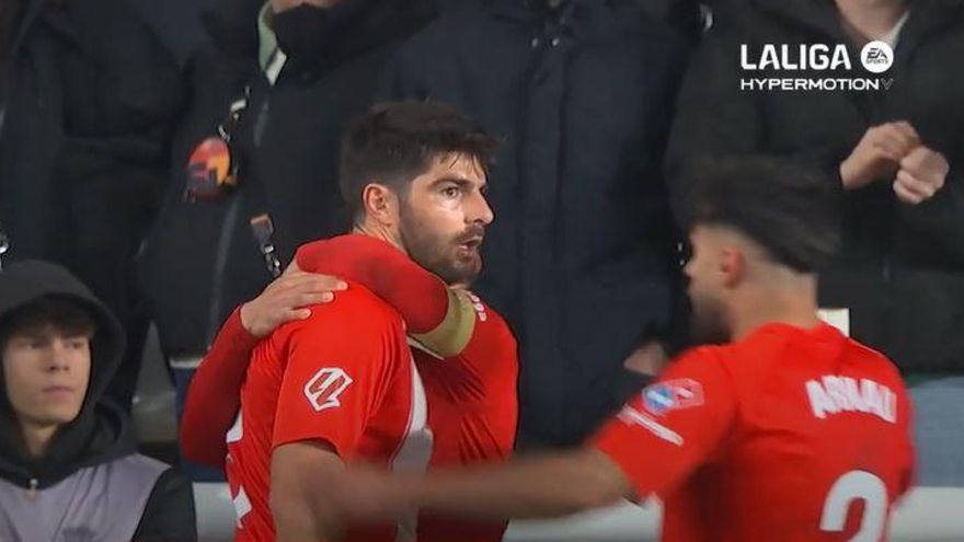 El 1-1 del Almería en el Burgos 3-1 Almería de la jornada 32 de LaLiga Hypermotion