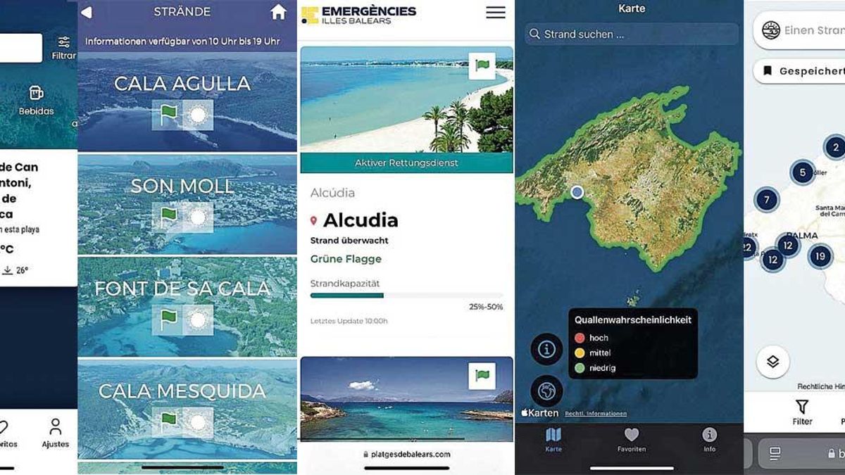 Die Apps und Plattformen helfen, um die Lage an den Stränden einschätzen zu können.