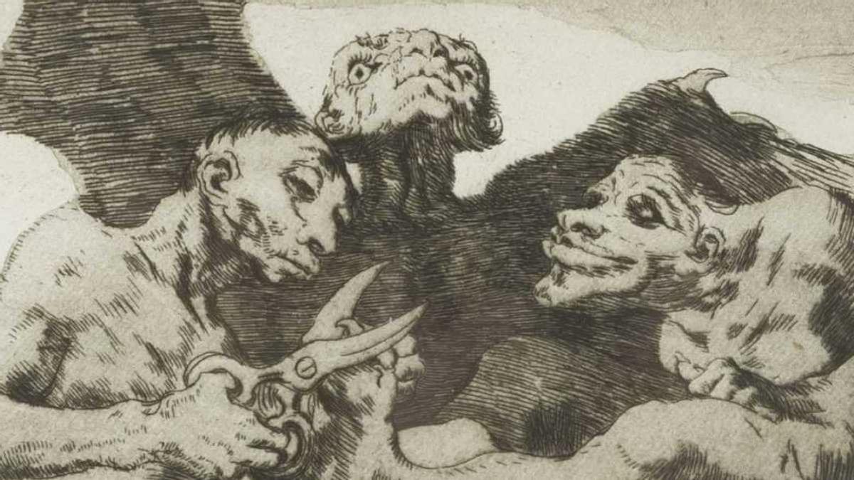 Un detalle del cuadro 'Se repulen', de Goya, que aparece en el filme.