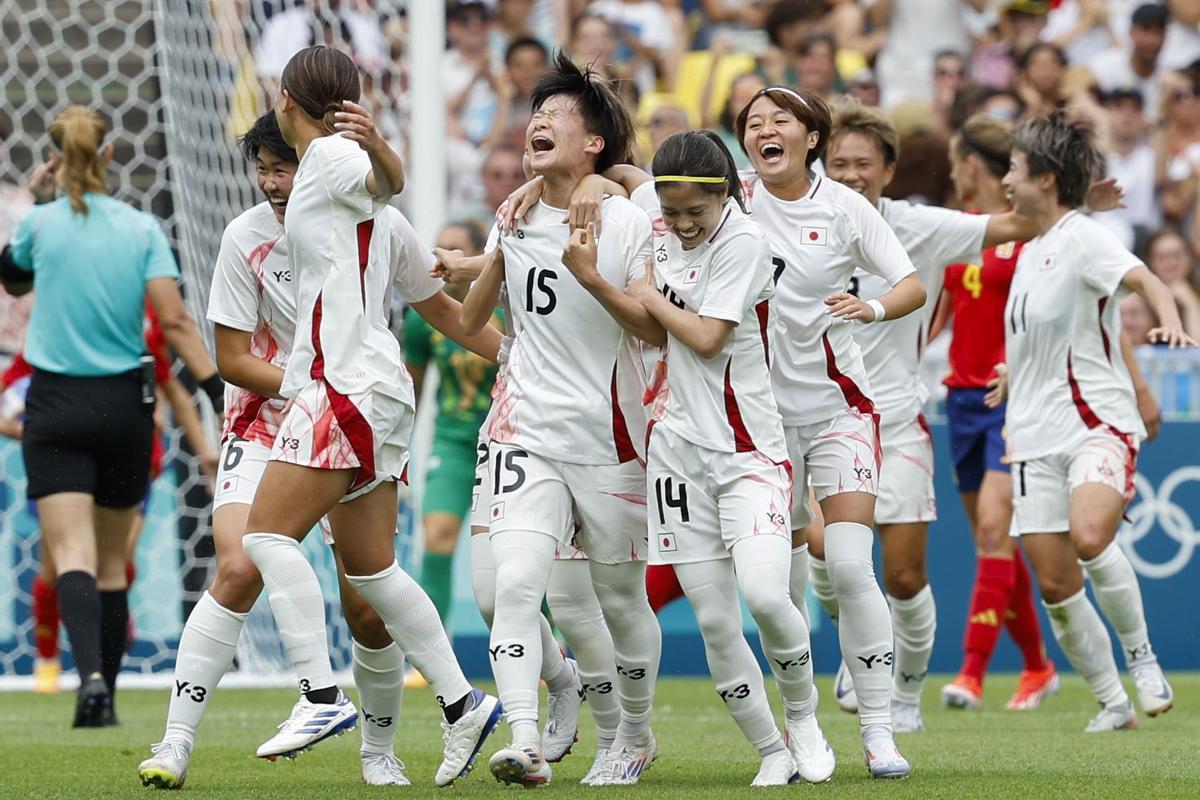 España - Japón, el partido de fútbol femenino de la fase de grupos de los Juegos Olímpicos, en imágenes.