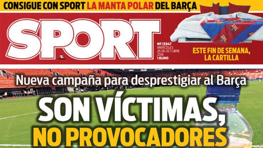 Y el FC Barcelona va ahora de &quot;víctima&quot;