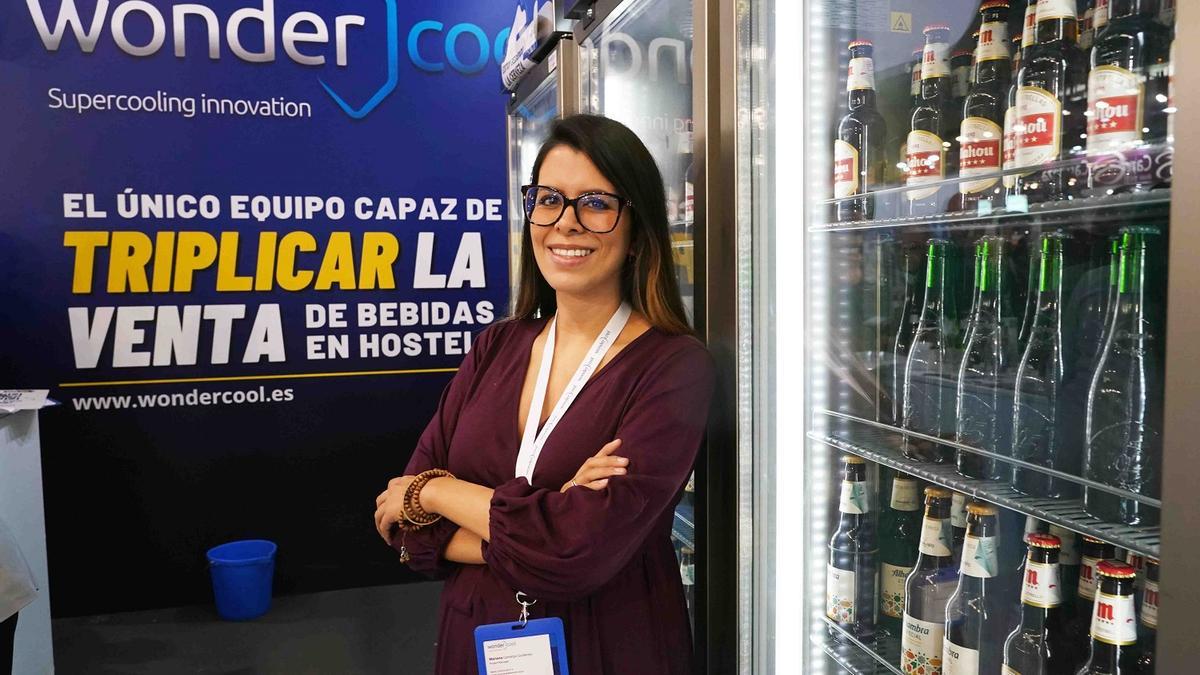Mariana Camargo, directora deproyecto de Wondercool, en el salón H&amp;T que se celebra en el Palacio de Ferias de Málaga.
