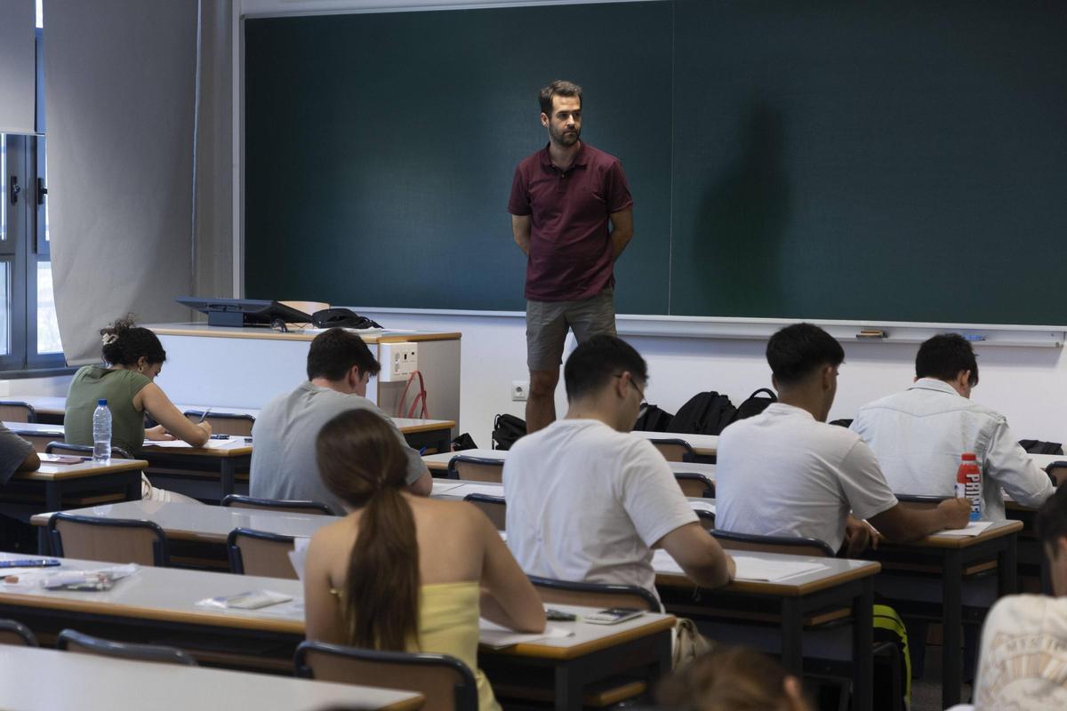 Segunda convocatoria de la selectividad de 2024 en la Universitat Politècnica de València (UPV).
