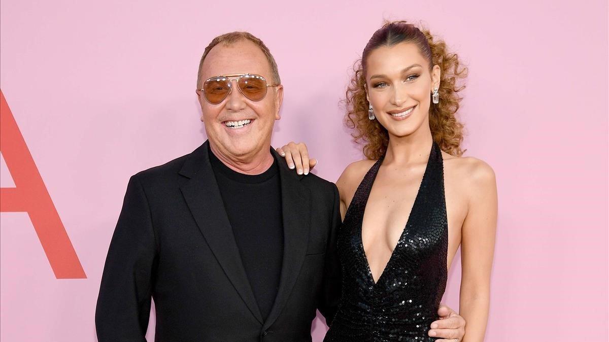lmmarco48464401 new york  new york   june 03  michael kors and bella hadid a190604132818