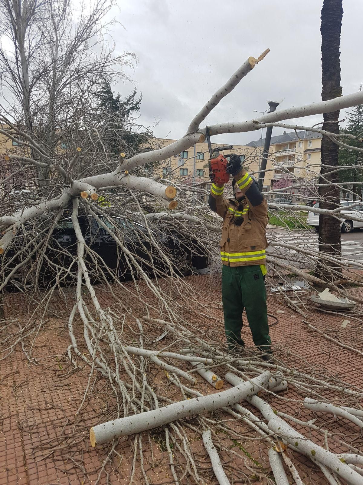 La borrasca Gisele deja huella en Extremadura