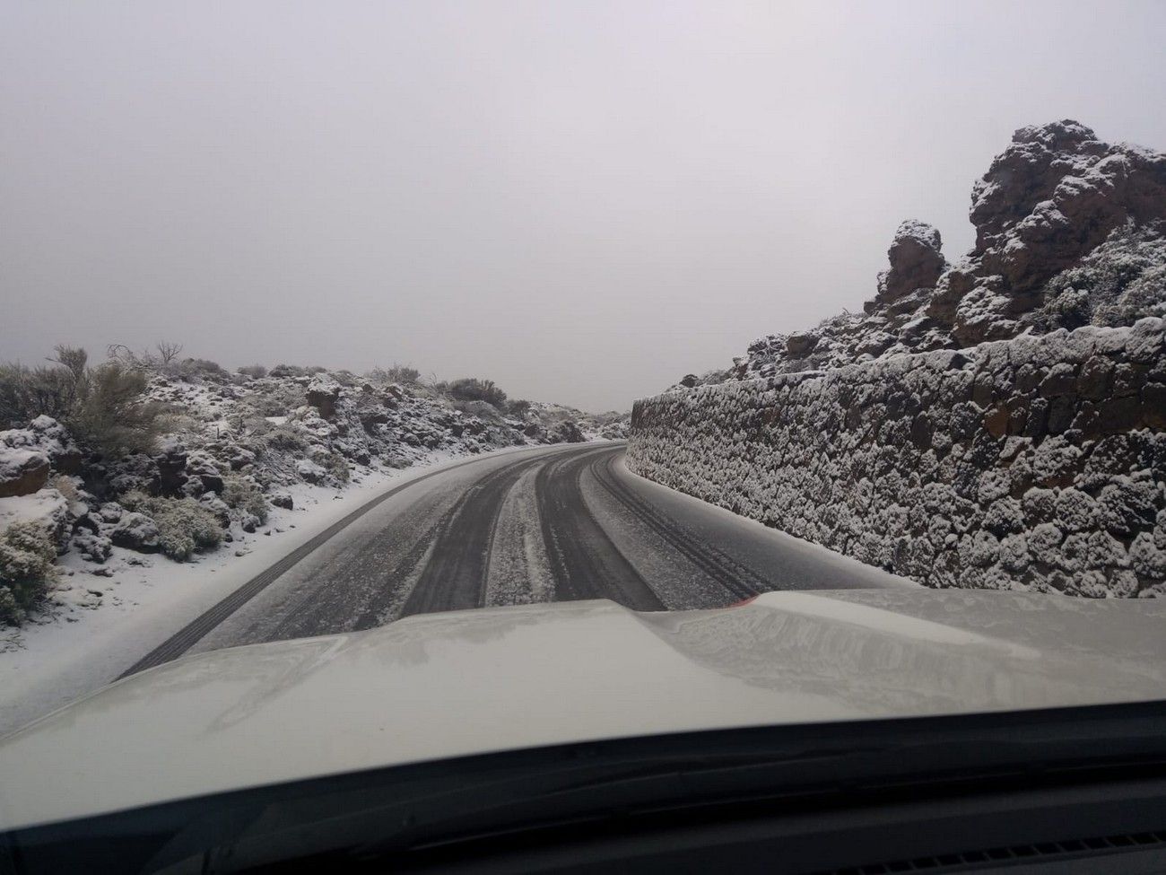 Nieve en El Teide (11/02/23)