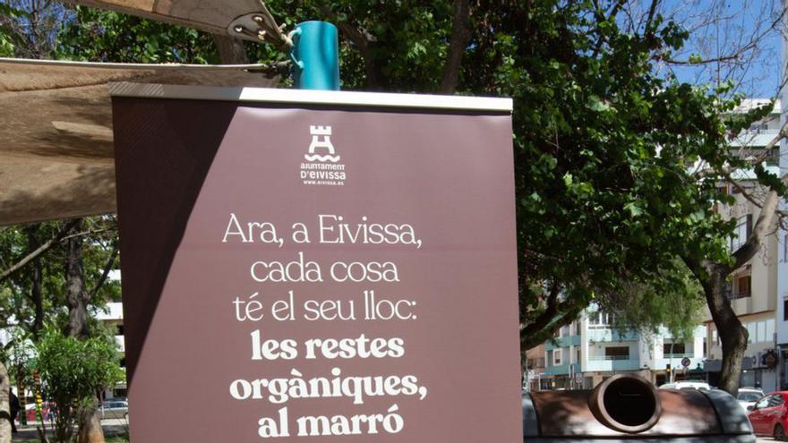 Más reciclaje en Ibiza gracias al contenedor marrón