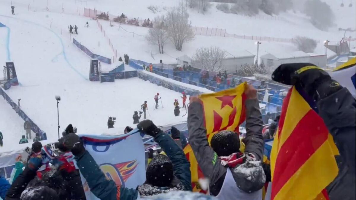 Polémica en los Juegos Olímpicos de Invierno por la retirada de senyeres y estelades durante la competición de esquí de montaña