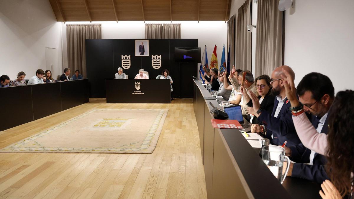 Una imagen del pleno celebrado en la mañana de este lunes.