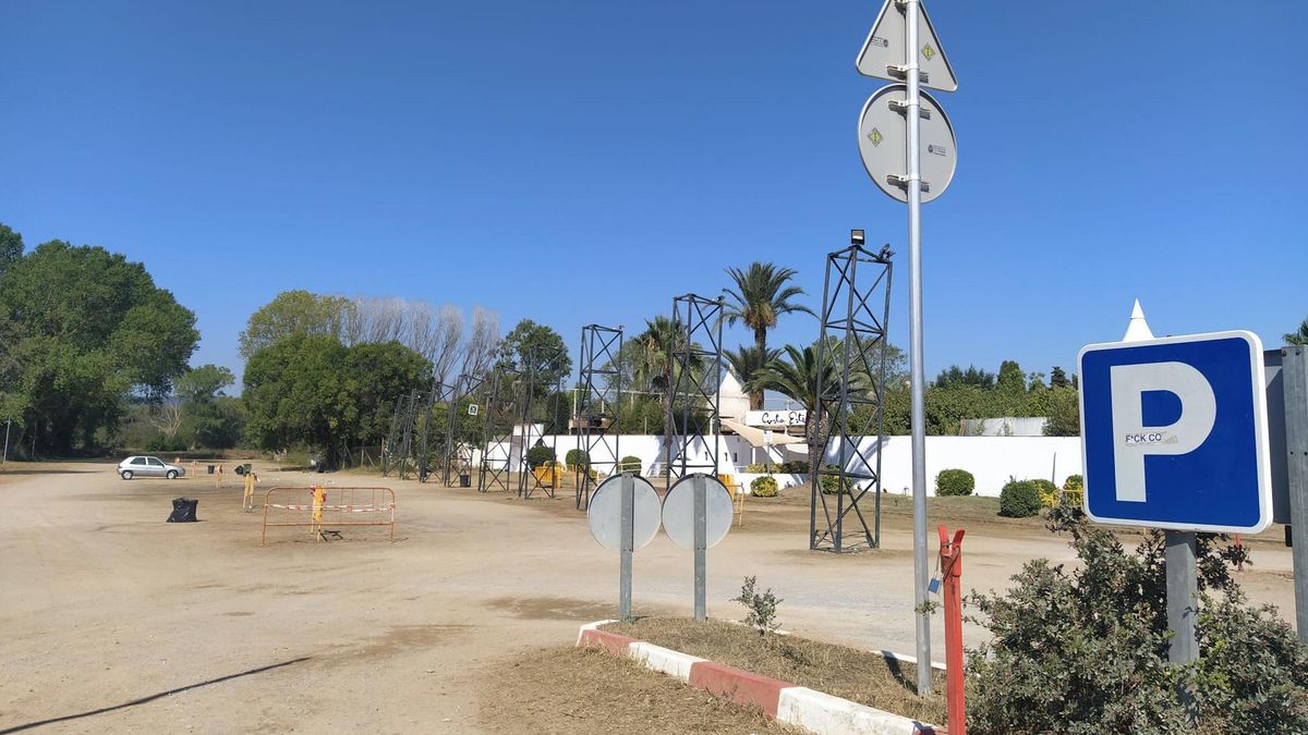 Entrada de l'aparcament de la discoteca Costa Este de Palafrugell