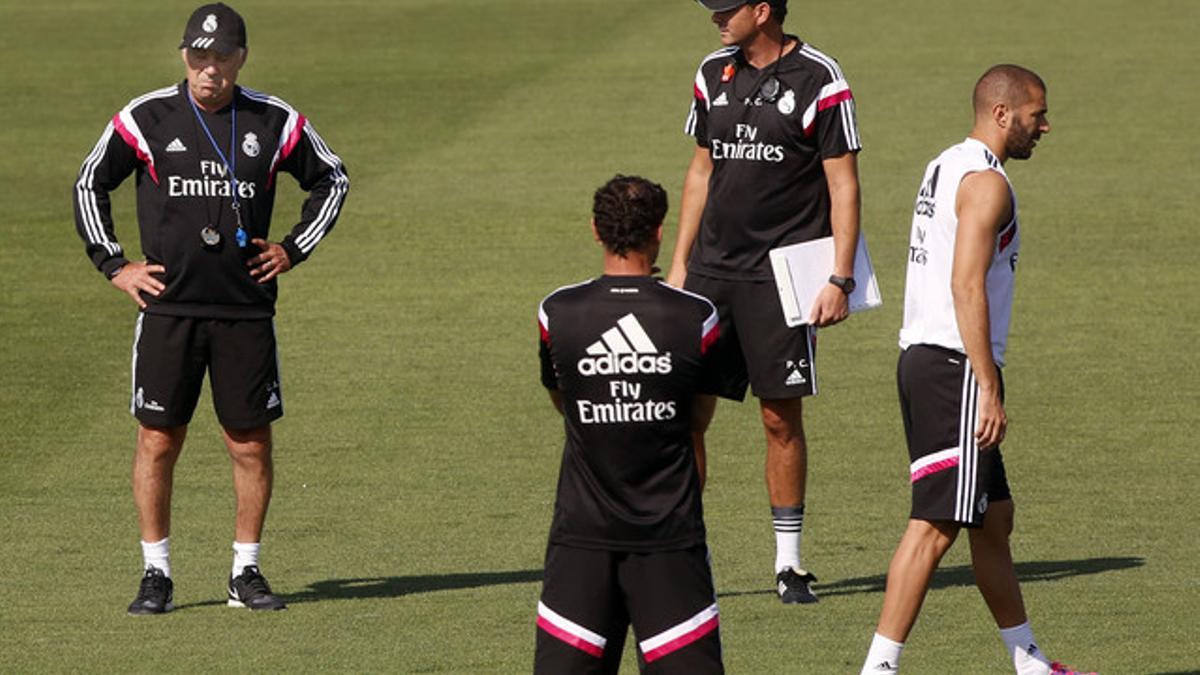 Sesión de entrenamiento del Real Madrid.