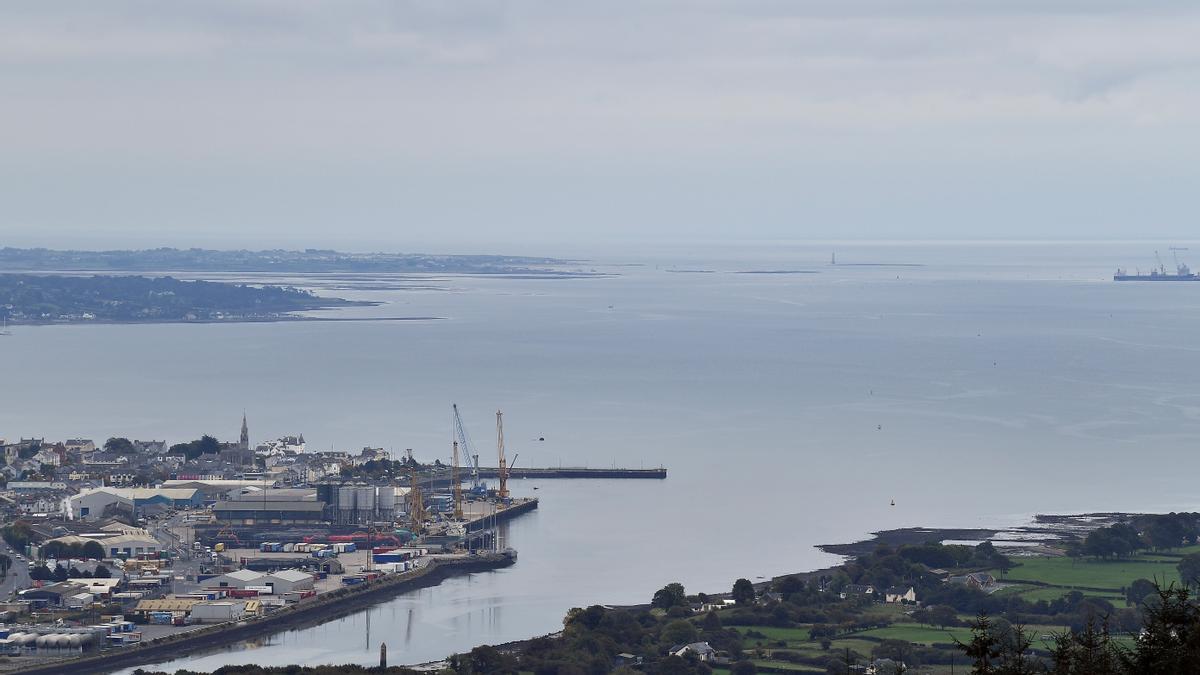 La ensenada de Carlingford marca la frontera entre Irlanda del Norte y la República de Irlanda.