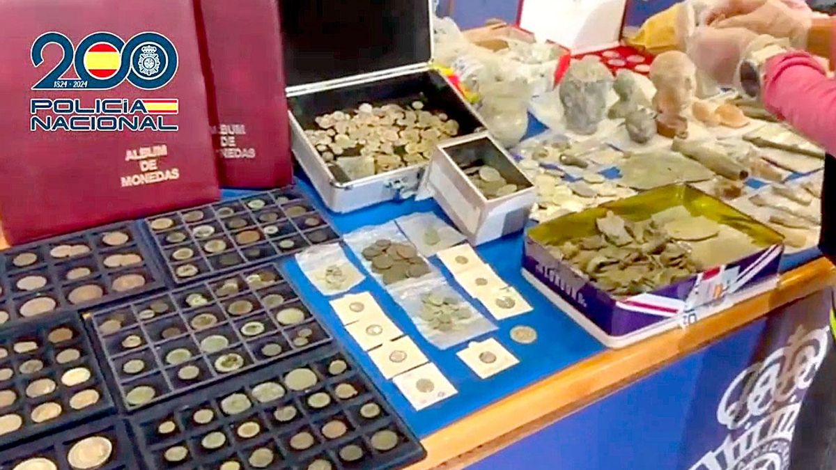 La Policía Nacional detiene a siete personas por la venta de objetos arqueológicos procedentes de expolio