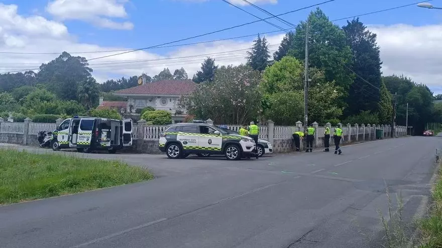 Pierde la vida un motorista septuagenario en Teo al salirse de vía