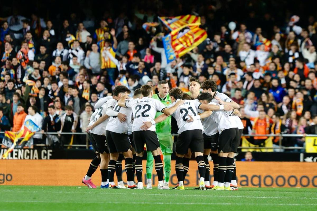 El partido Valencia - Celta, en imágenes