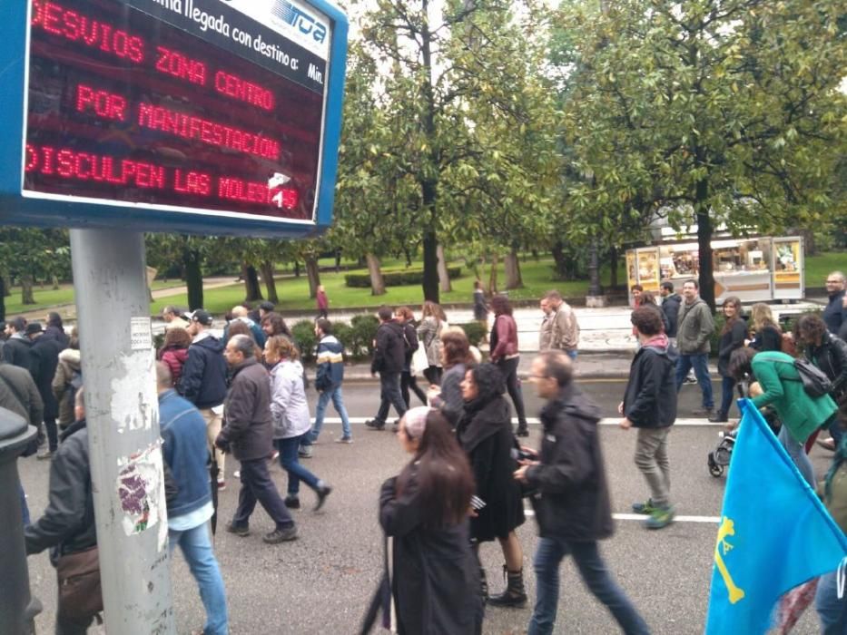 Manifestación por la oficialidad del Asturianu